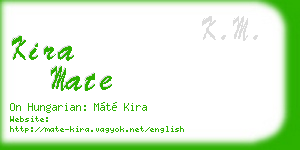 kira mate business card